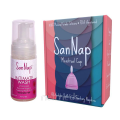 Sannap Fda Approved Menstrual Cup (L) & Intimate Foaming Wash Pack 100 ml 